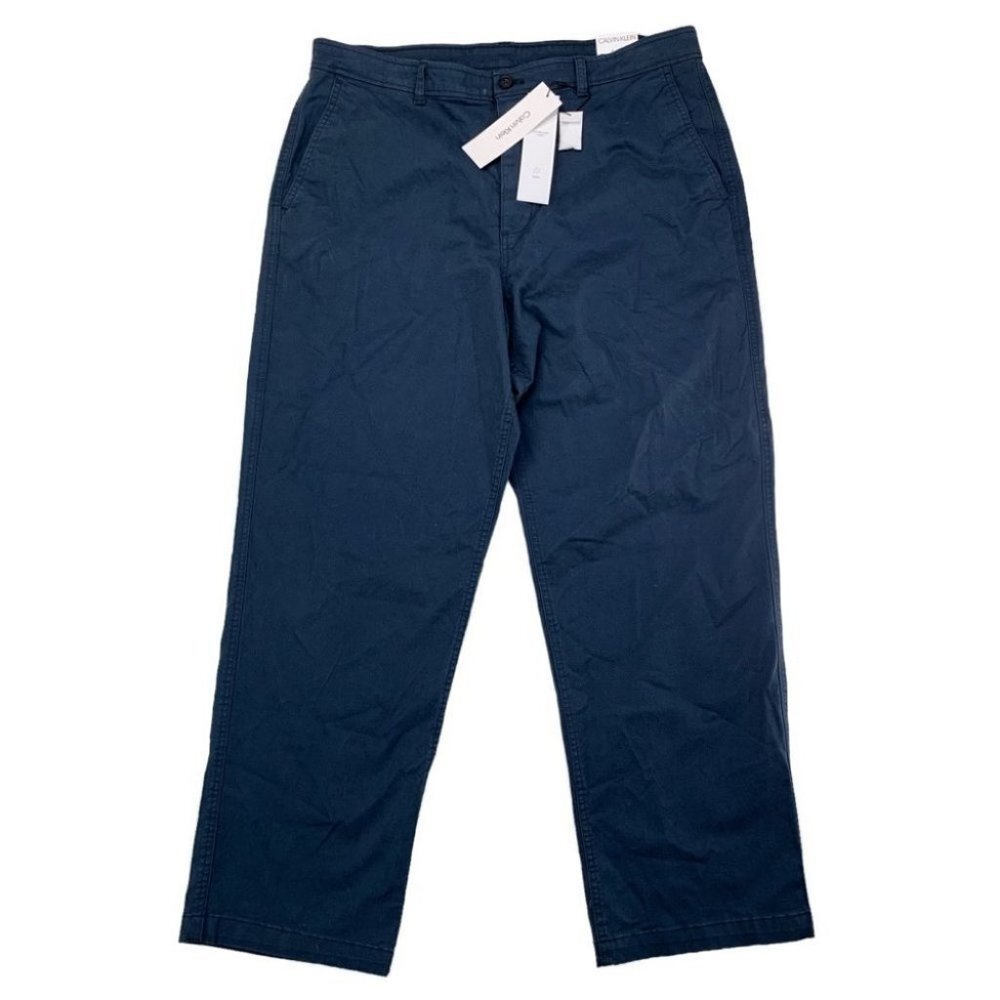 Calvin Klein Mens Pants Relaxed Fit Chino Pants waist 32